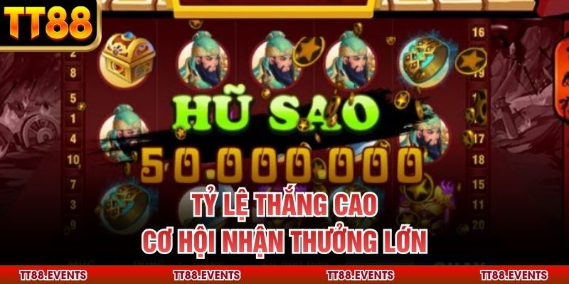 Tỷ lệ thắng cao, cơ hội nhận thưởng lớn